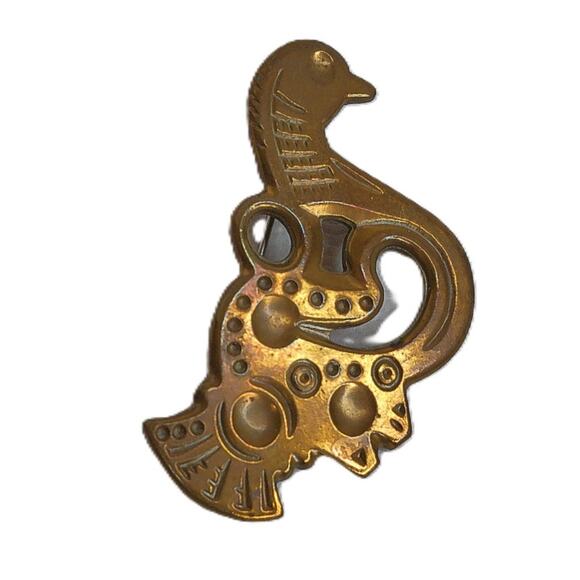 Vintage Kalevala Koru Bird From The District of Tampere Brooch Pin - Picture 6 of 6